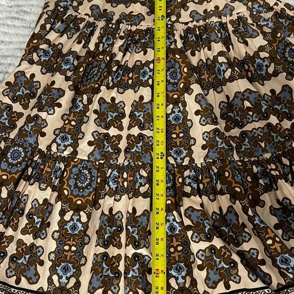 Cara Cara Melanie stonewash Rita tile bohemian kirt size XL. - Picture 4 of 6